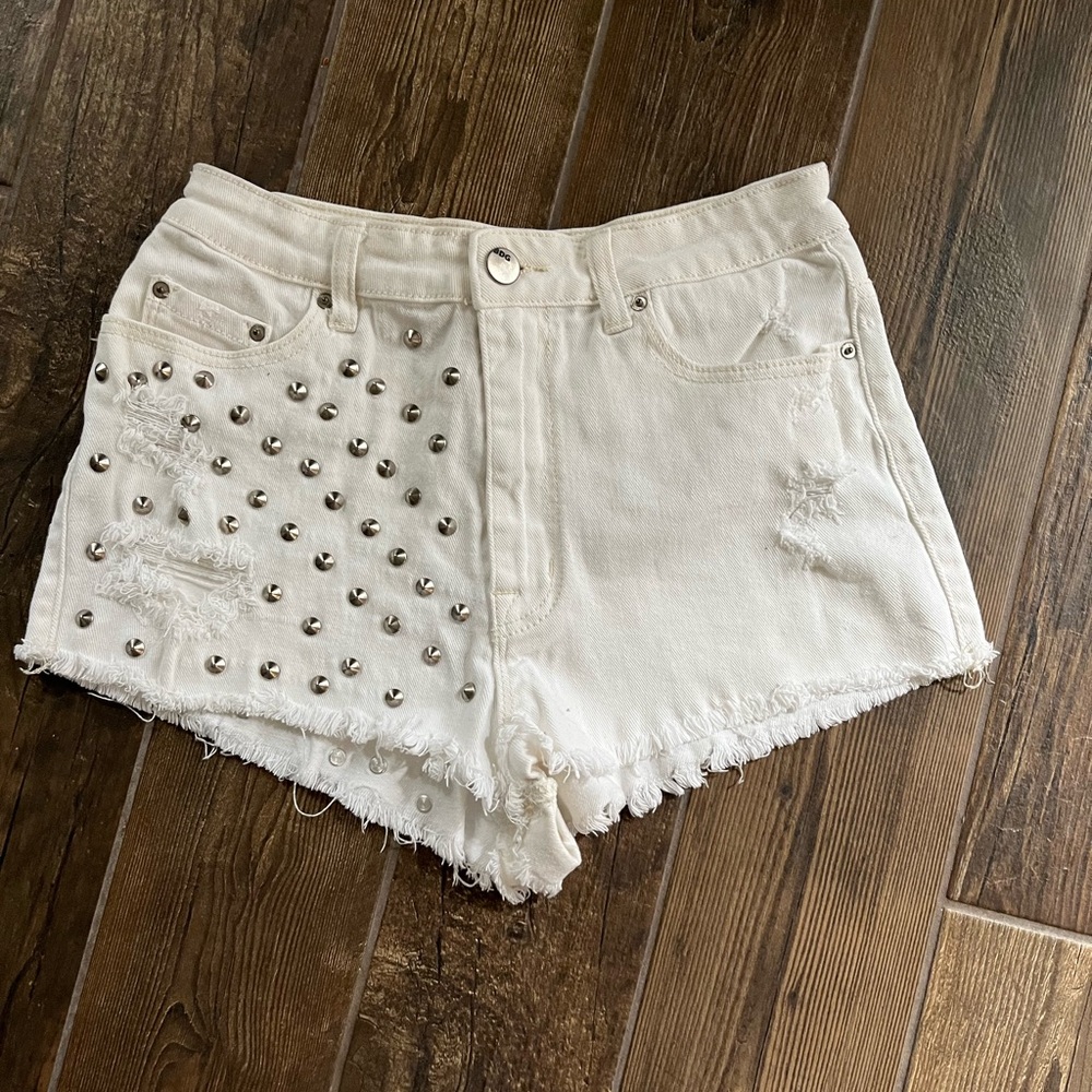 BDG studded jean shorts